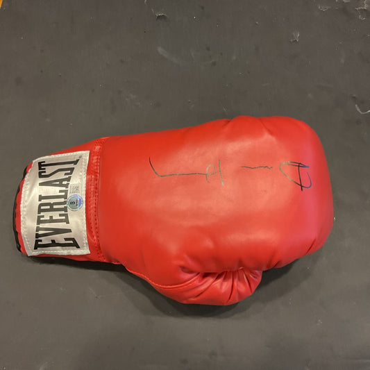 Devin Haney Signed Everlast Red Boxing Glove Autograph Auto Beckett COA