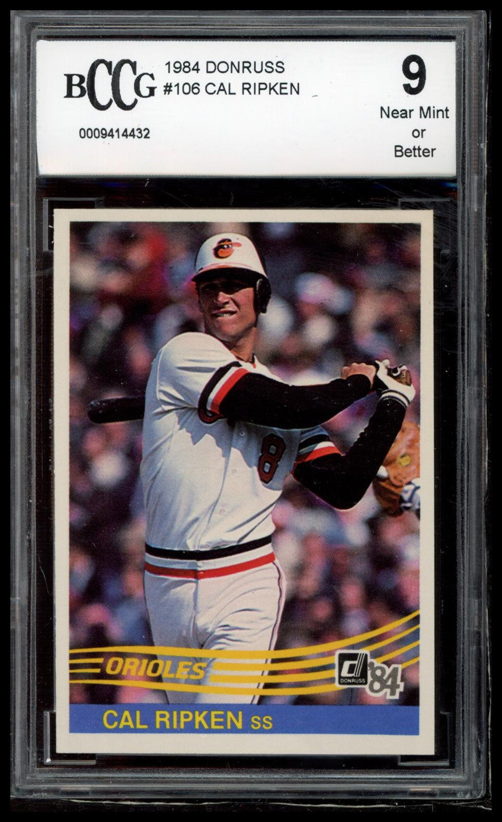 1984 Donruss #106 Cal Ripken BCCG 9