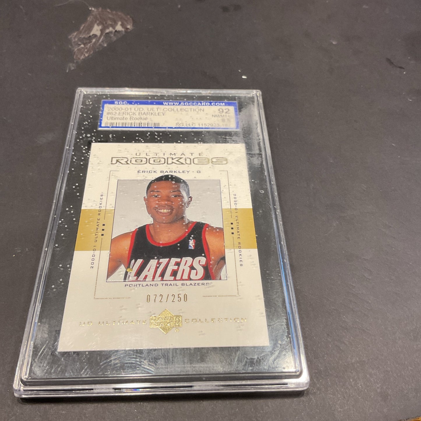 2000-0101 Upper Deck Collection #62 Erick Barclay SGC 8.5 Ultimate Rookie