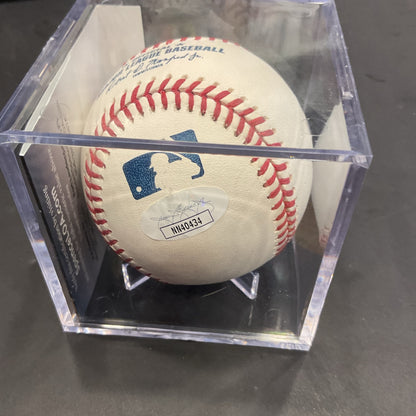 DJ Lemahieu Autographed Baseball JSA authentication In Case