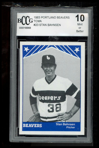 1983 TCMA Portland Beavers #23 Stan Bahnsen BCCG 10