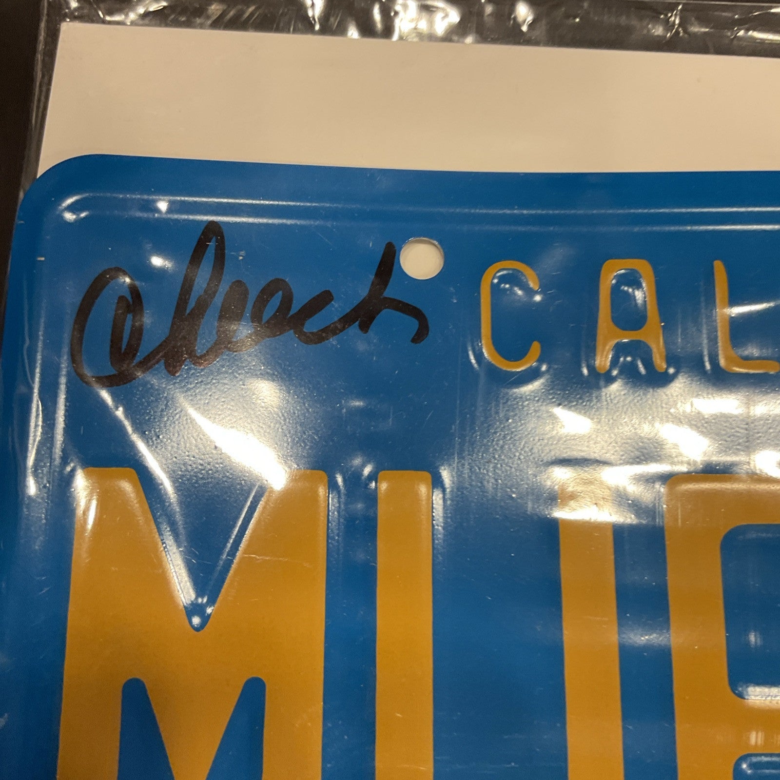 Cheech and Chong Signed Autographed MUF DVR License Plate JSA COA 