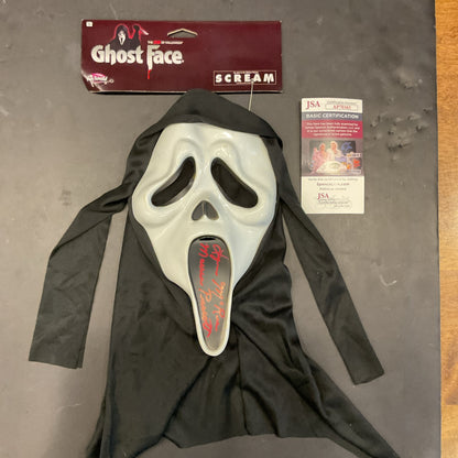 Lynn McRee Autographed Maureen Prescott Ghostface Mask Scream  JSA COA 👻