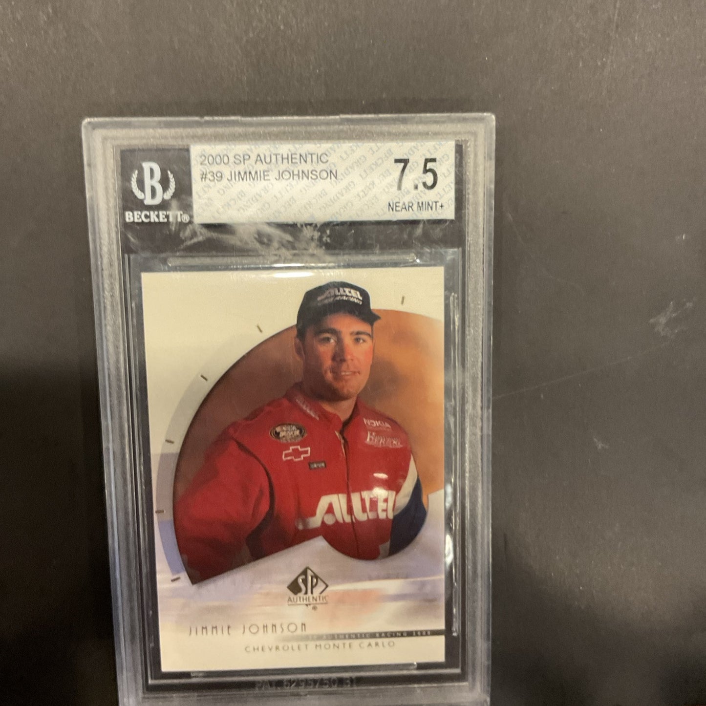 2000 Sp Authentic #39 Jimmy Johnson Beckett 7.5