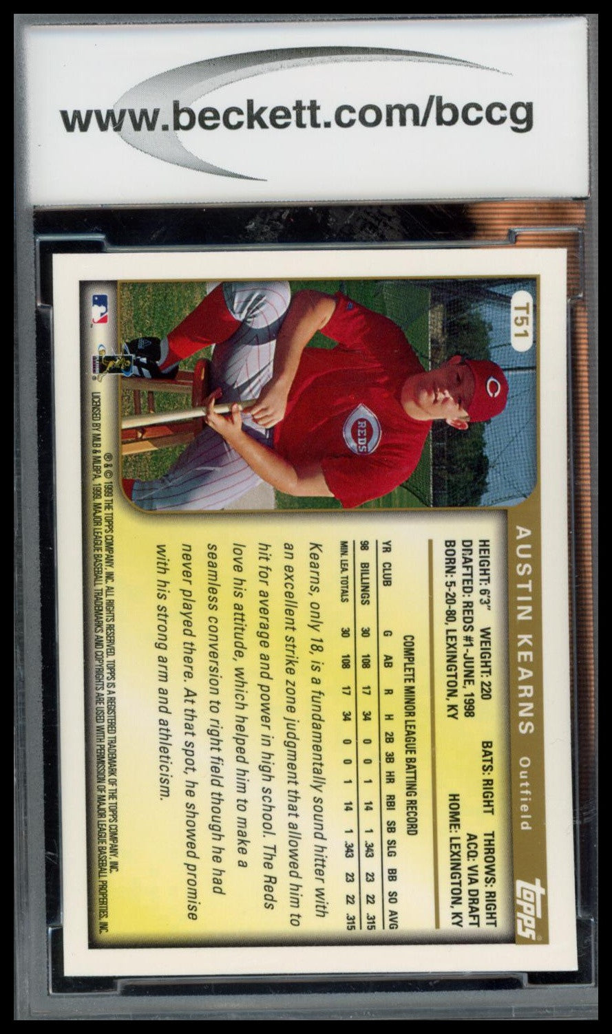 1989 Topps Traded #41T Ken Griffey, Jr. BCCG 10