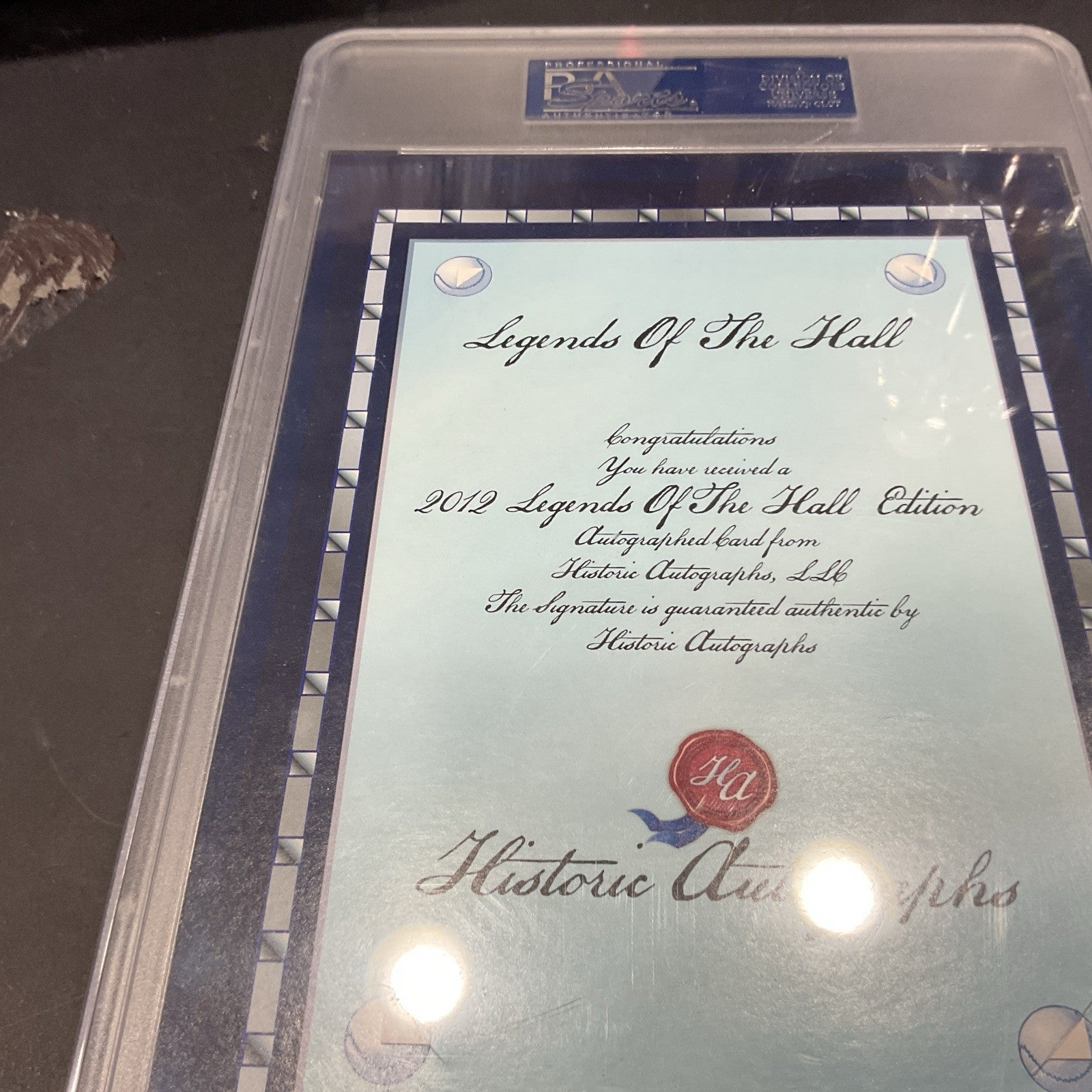 2012 Legends Of The Hall Rich Gossage Autographed PsaDna Graded 8 