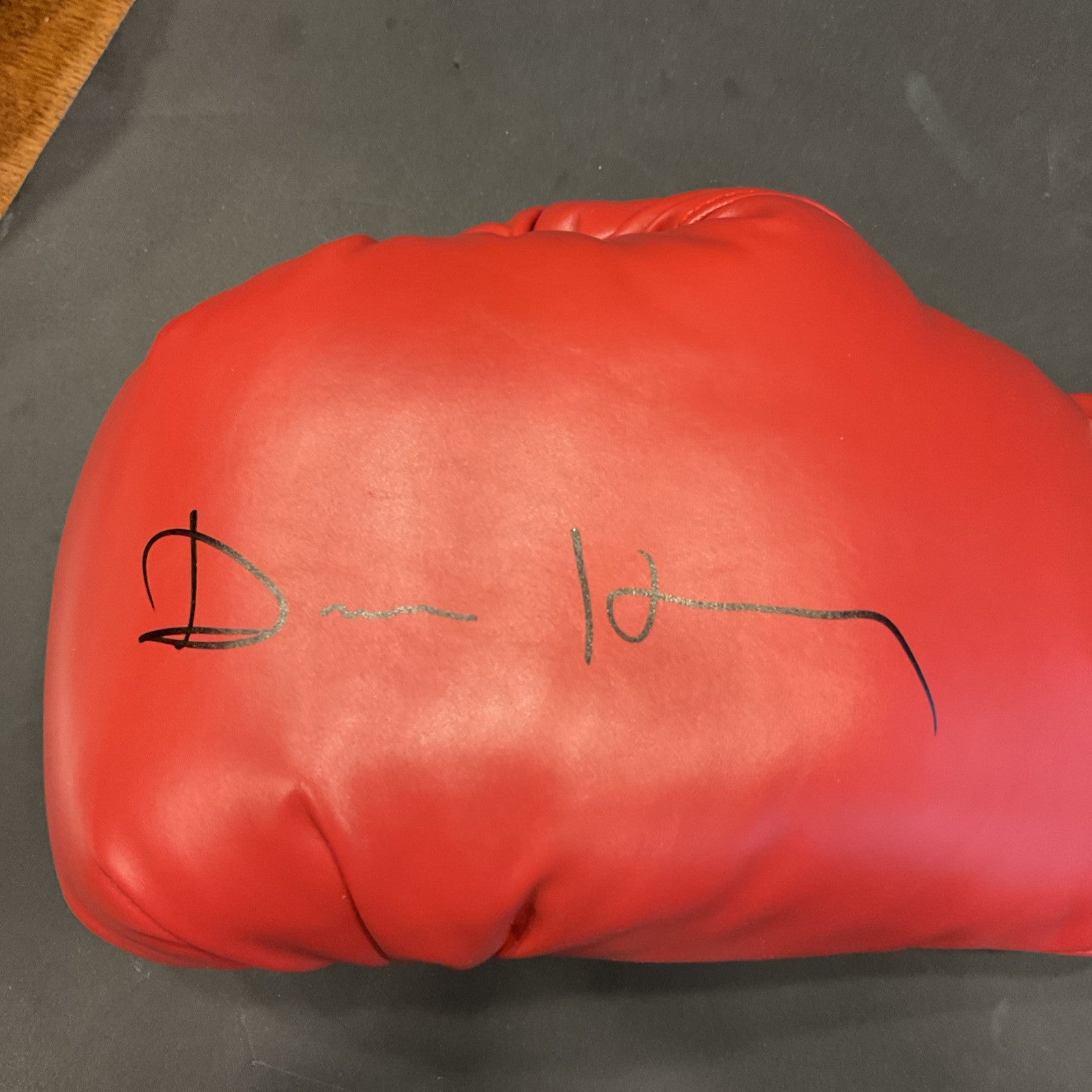 Devin Haney Signed Everlast Red Boxing Glove Autograph Auto Beckett COA