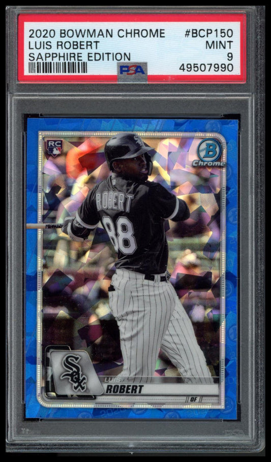 2020 Bowman Chrome Sapphire Edition #BCP150 Luis Robert Sapphire Edition PSA 9