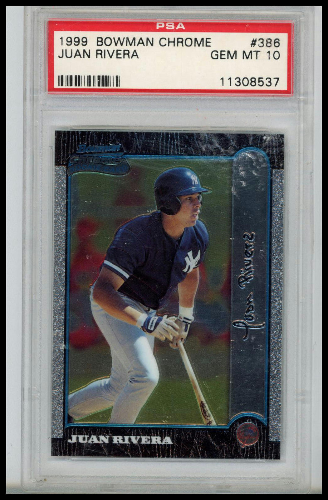1999 Bowman Chrome #386 Juan Rivera PSA 10
