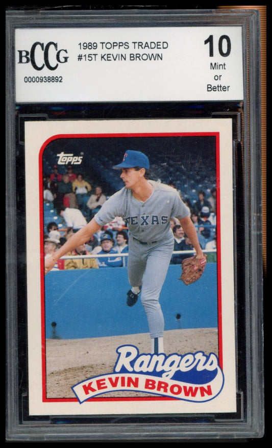 1989 Topps Traded #15T Kevin Brown BCCG 10
