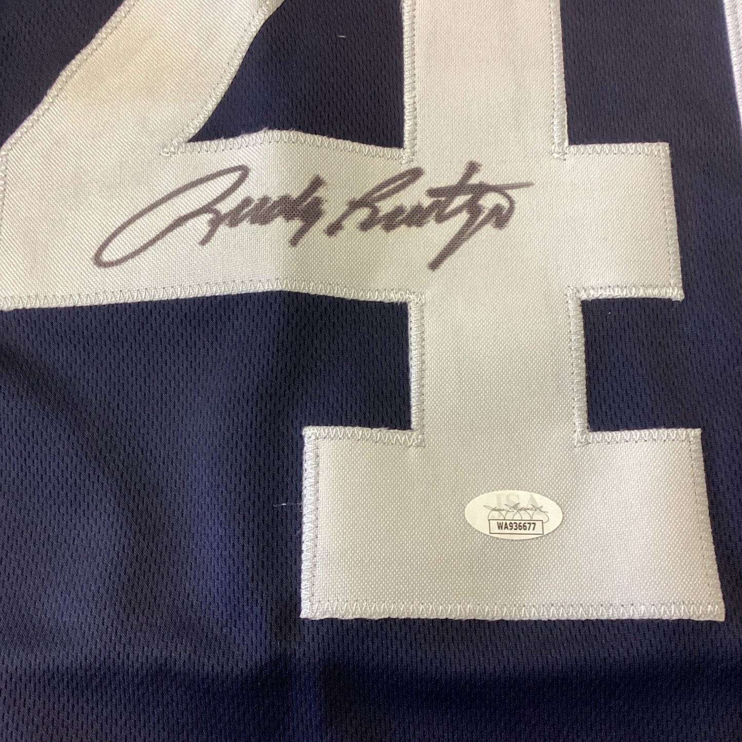 Rudy Ruettiger Autographed Custom Signed Jersey - JSA COA