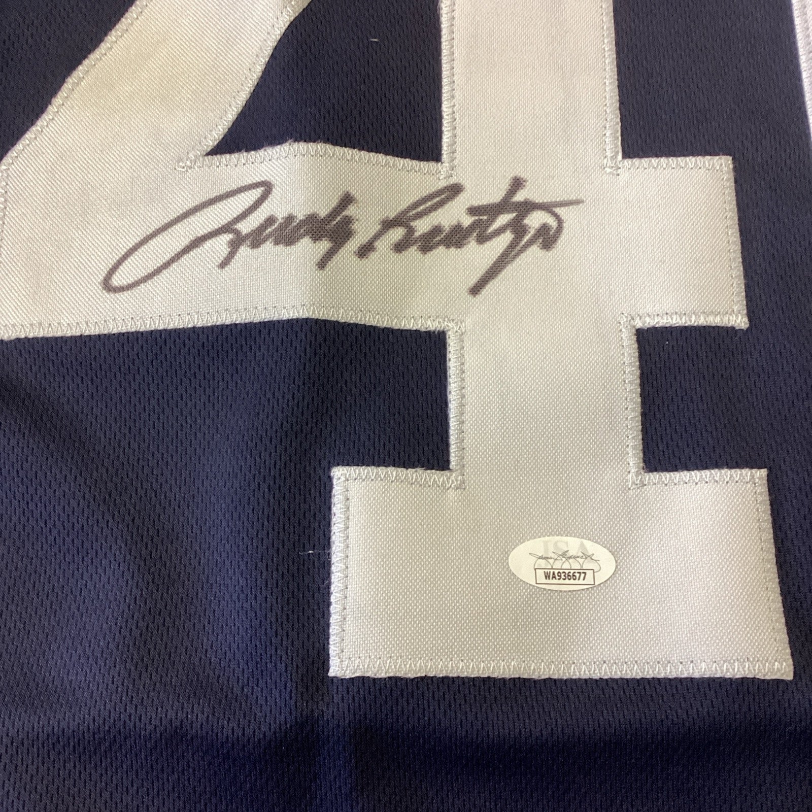 Rudy Ruettiger Autographed Custom Signed Jersey - JSA COA