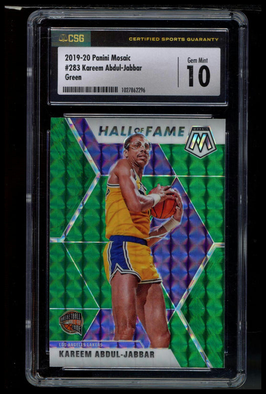 2019-20 Panini Mosaic #283 Kareem Abdul-Jabbar CSG 10