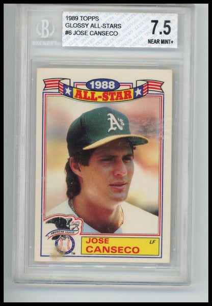 1989 Topps #12 Jose Canseco 1989 All-Star Set Collector's Edition  BGS 7.5