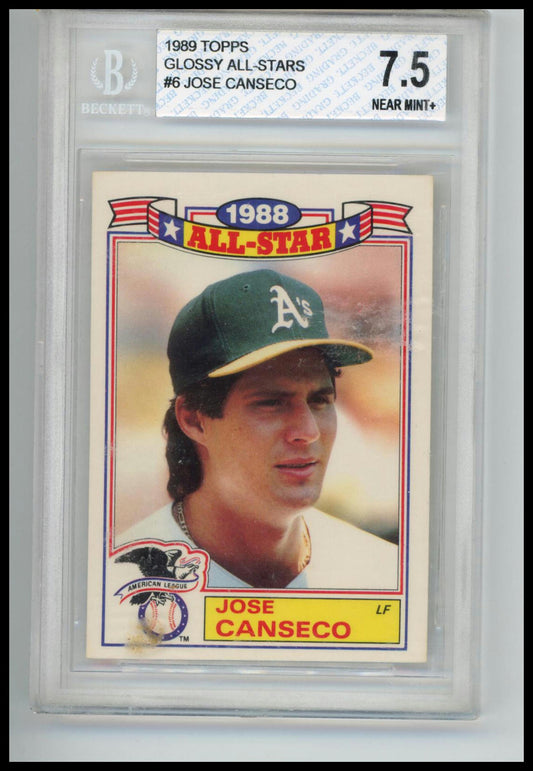 1989 Topps #12 Jose Canseco 1989 All-Star Set Collector's Edition  BGS 7.5