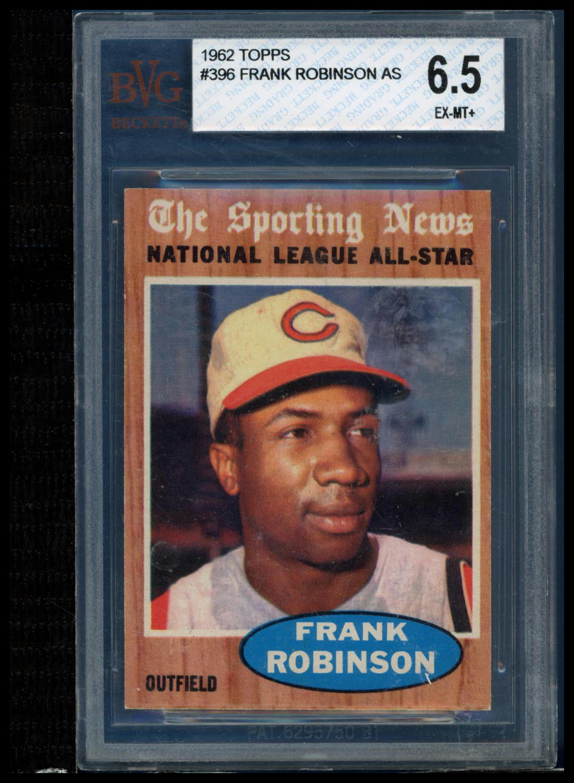 1962 Topps #396 Frank Robinson BVG 6.5