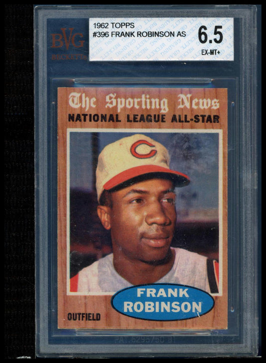 1962 Topps #396 Frank Robinson BVG 6.5