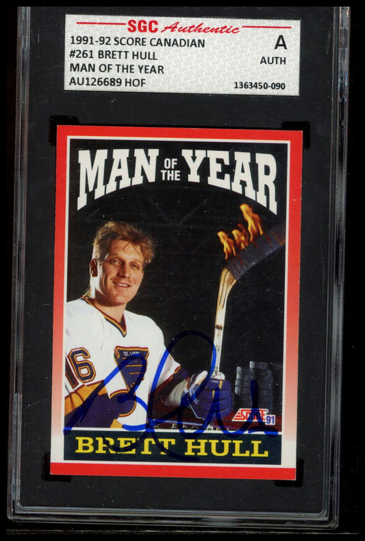 1991-92 Score Canadian Bilingual #261 Brett Hull