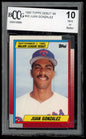 1990 Topps Major League Debut 1989 #43 Juan Gonzalez BCCG 10