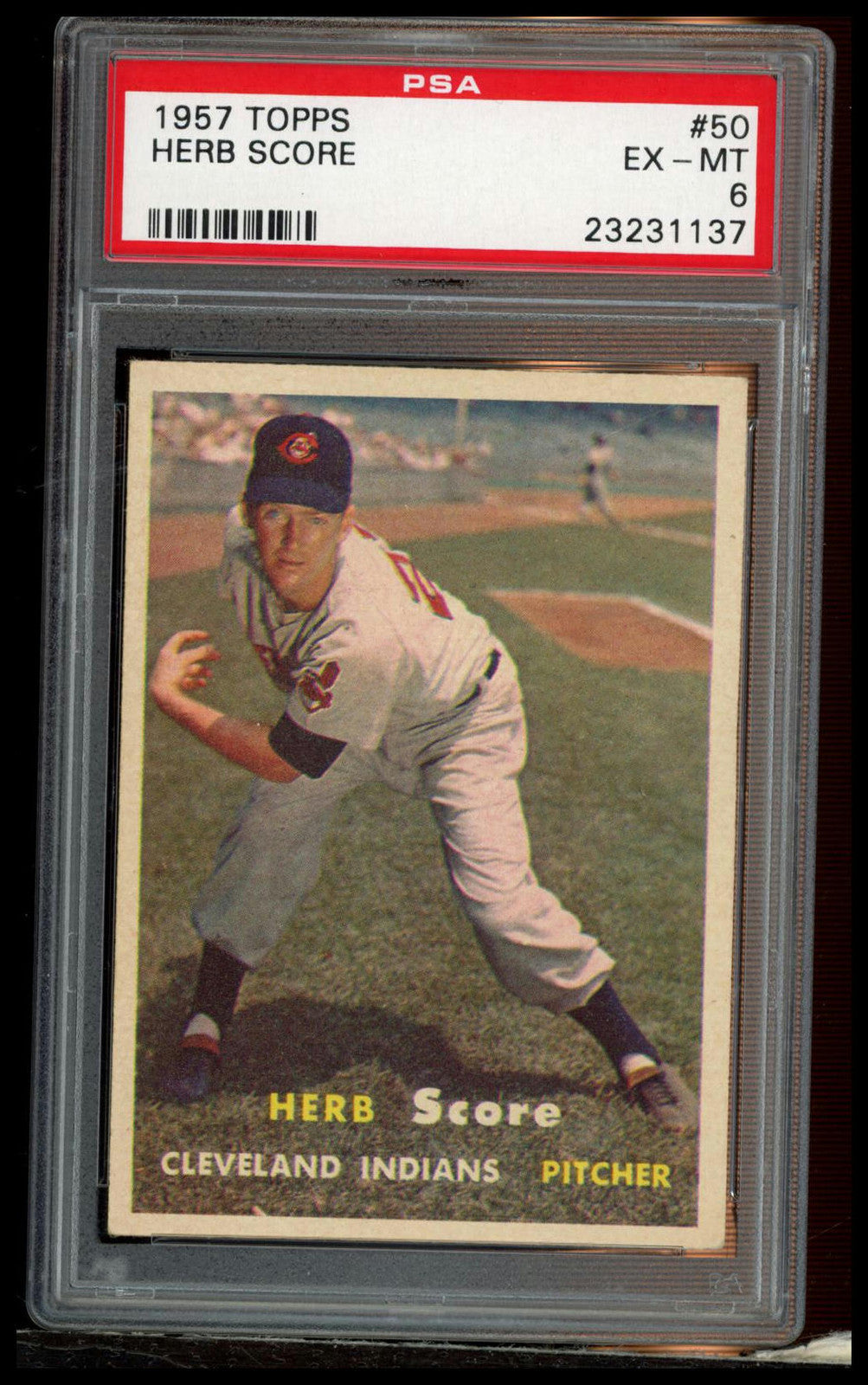 1957 Topps #50 Herb Score PSA 6