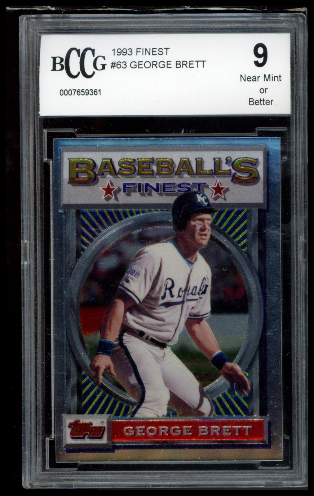 1993 Finest #63 George Brett SGC 9