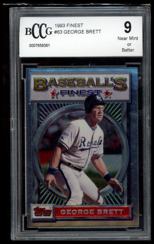 1993 Finest #63 George Brett SGC 9
