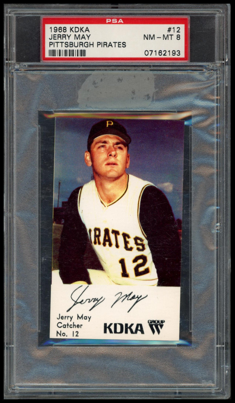1968 KDKA Pittsburgh Pirates #12 Jerry May