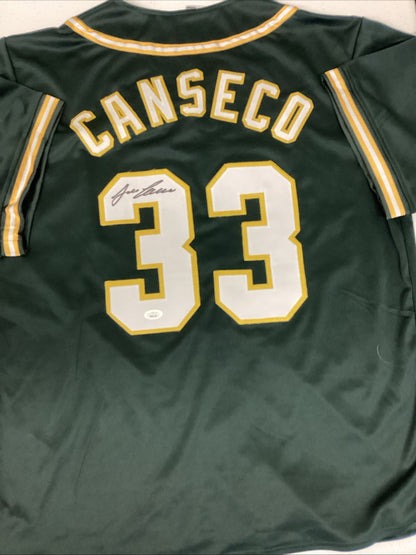Jose Canseco Signed Autographed Custom Texas Rangers Jersey JSA COA