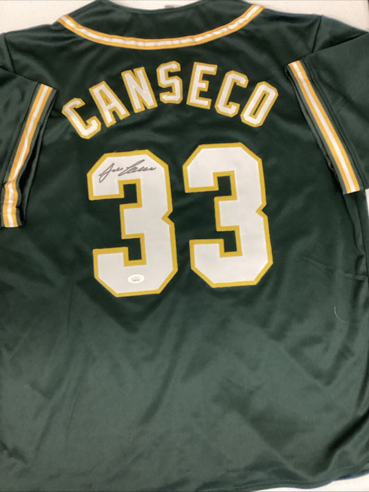 Jose Canseco Signed Autographed Custom Texas Rangers Jersey JSA COA