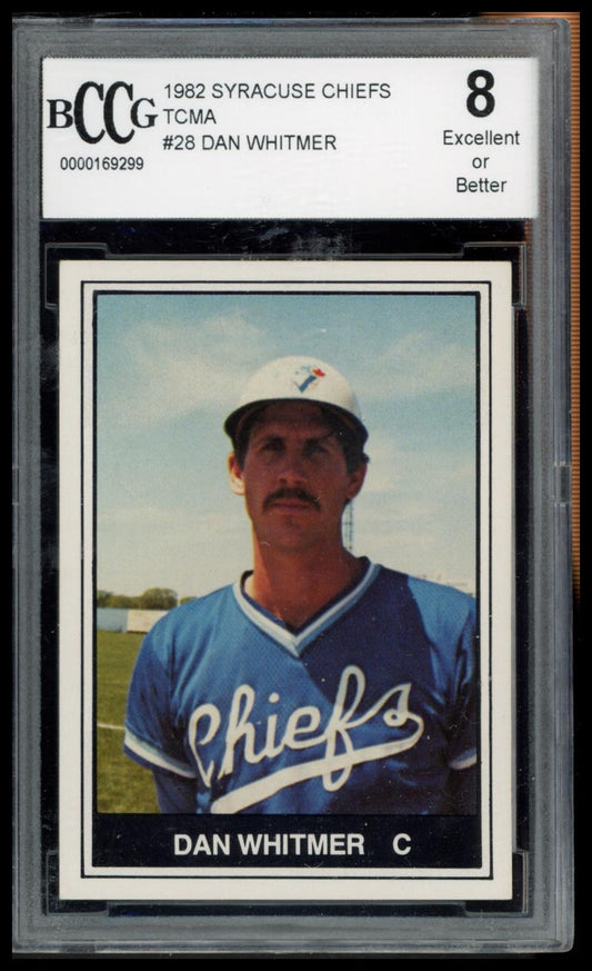 1982 TCMA Syracuse Chiefs #28 Dan Whitmer BCCG 8