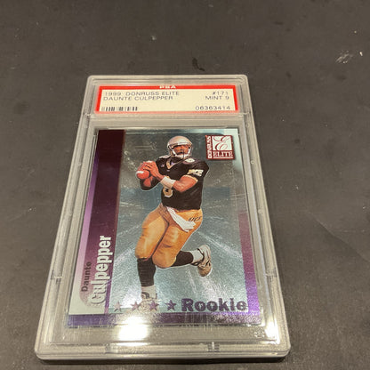 Daunte Culpepper Rookie Card 1999 Donruss Elite #171 PSA 9