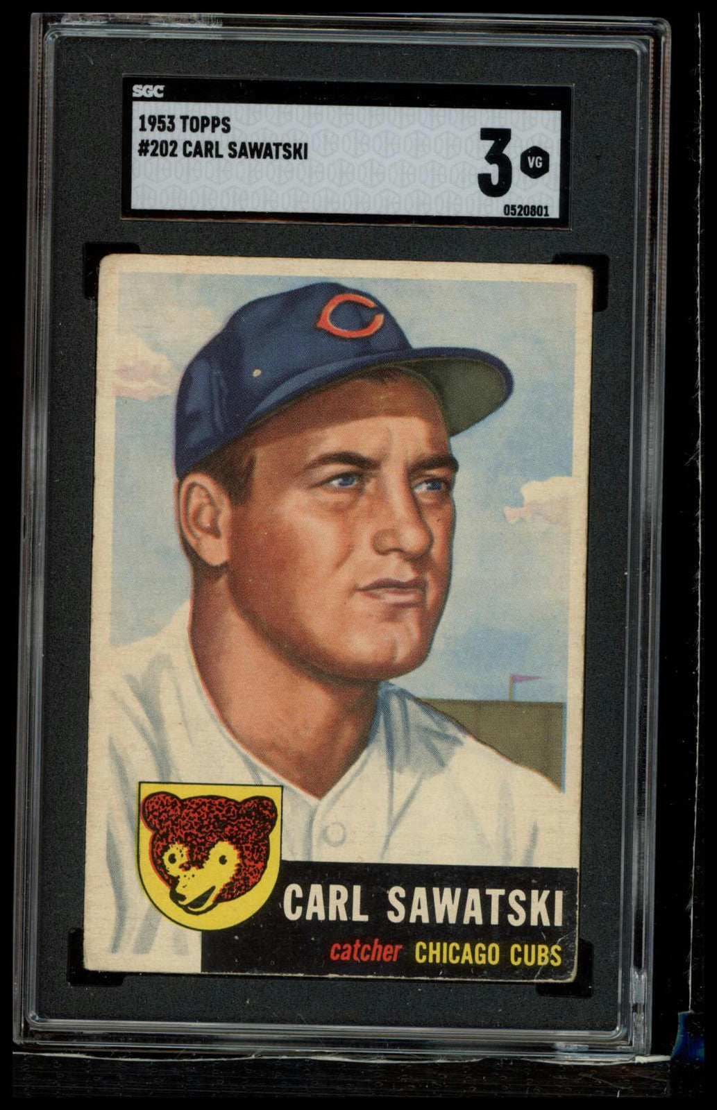 1953 Topps #202 Carl Sawatski SGC 3