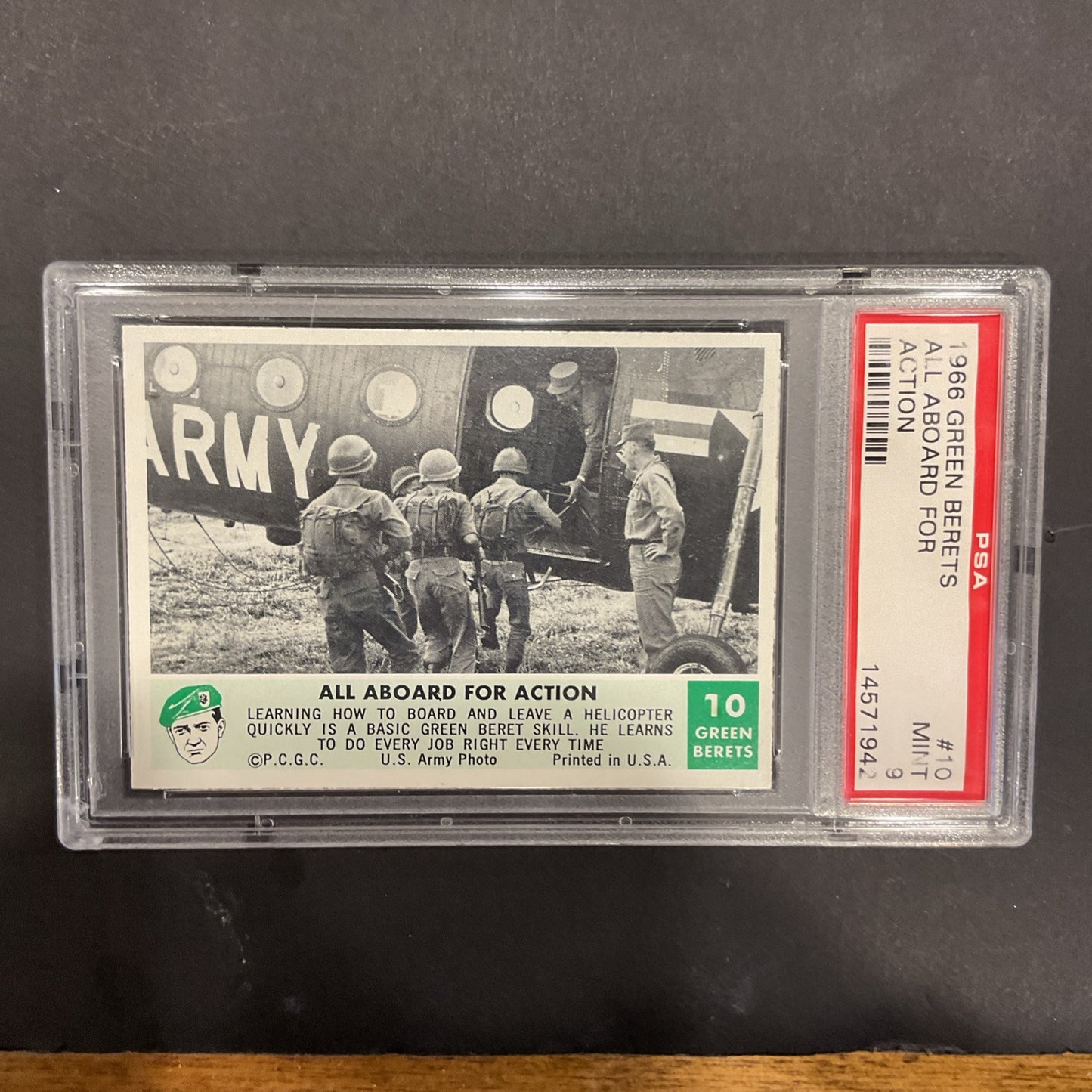 1966  Green Berets #10 All Aboard For Action PSA 9 None Higher!
