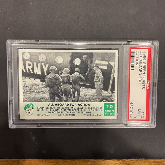 1966  Green Berets #10 All Aboard For Action PSA 9 None Higher!