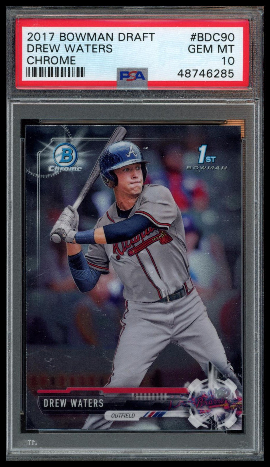 2017 Bowman Draft #BDC-90 Drew Waters  PSA