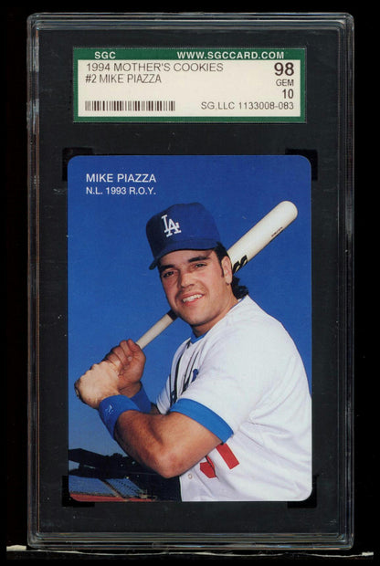 1994 Mother's Cookies Mike Piazza #2 Mike Piazza SGC 9