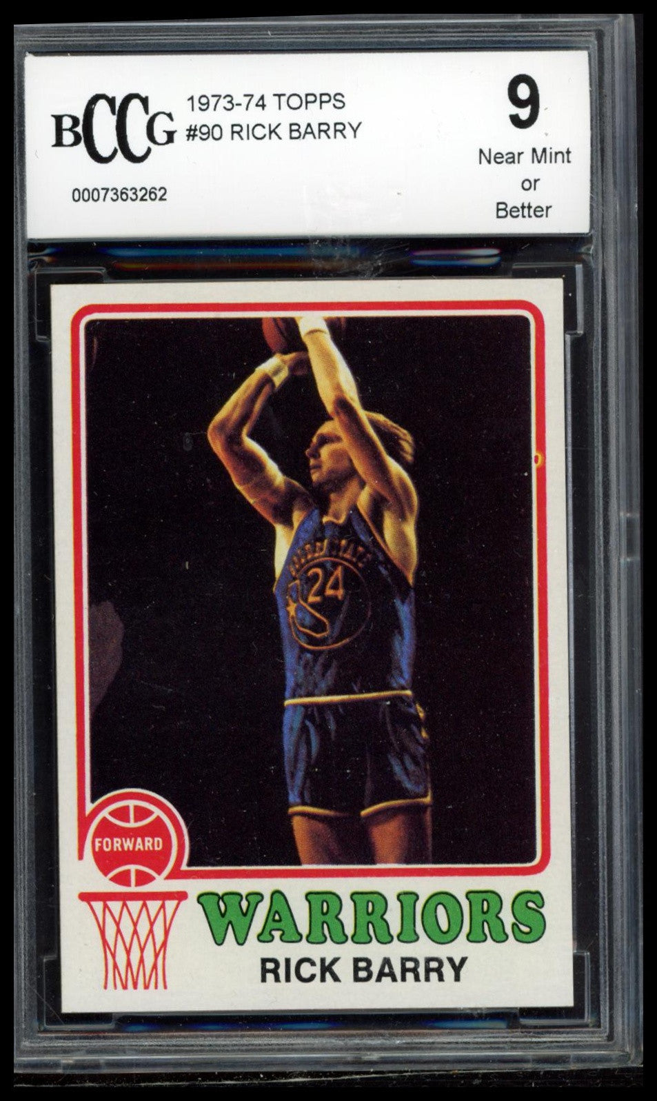 1973-74 Topps #90 Rick Barry SGC 9