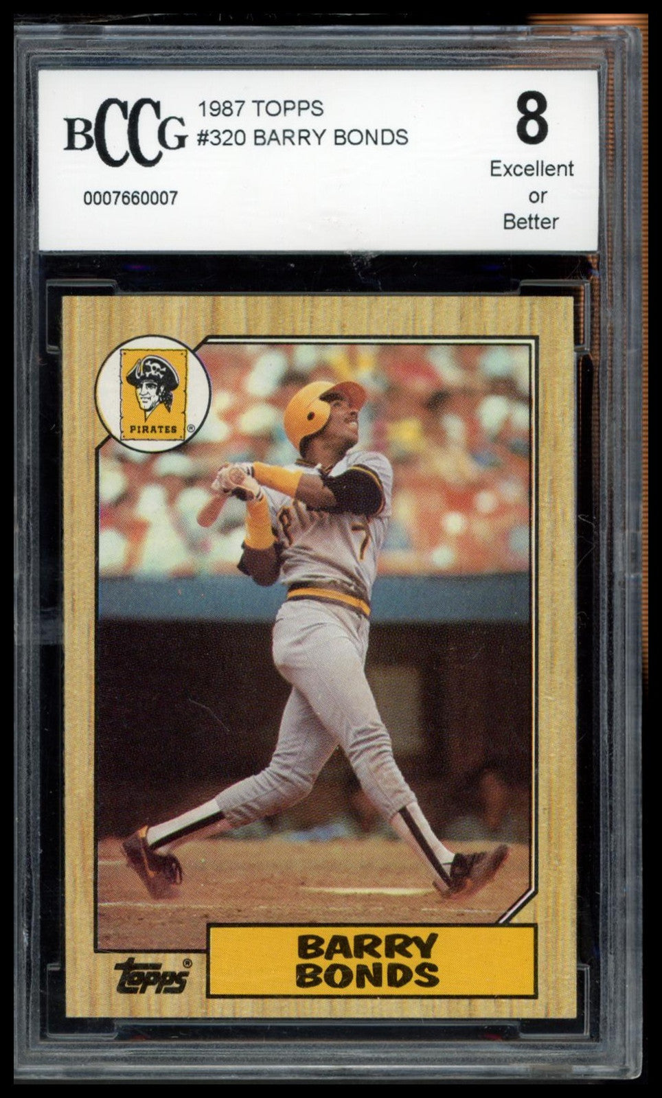 1987 Topps #320 Barry Bonds BCCG 8