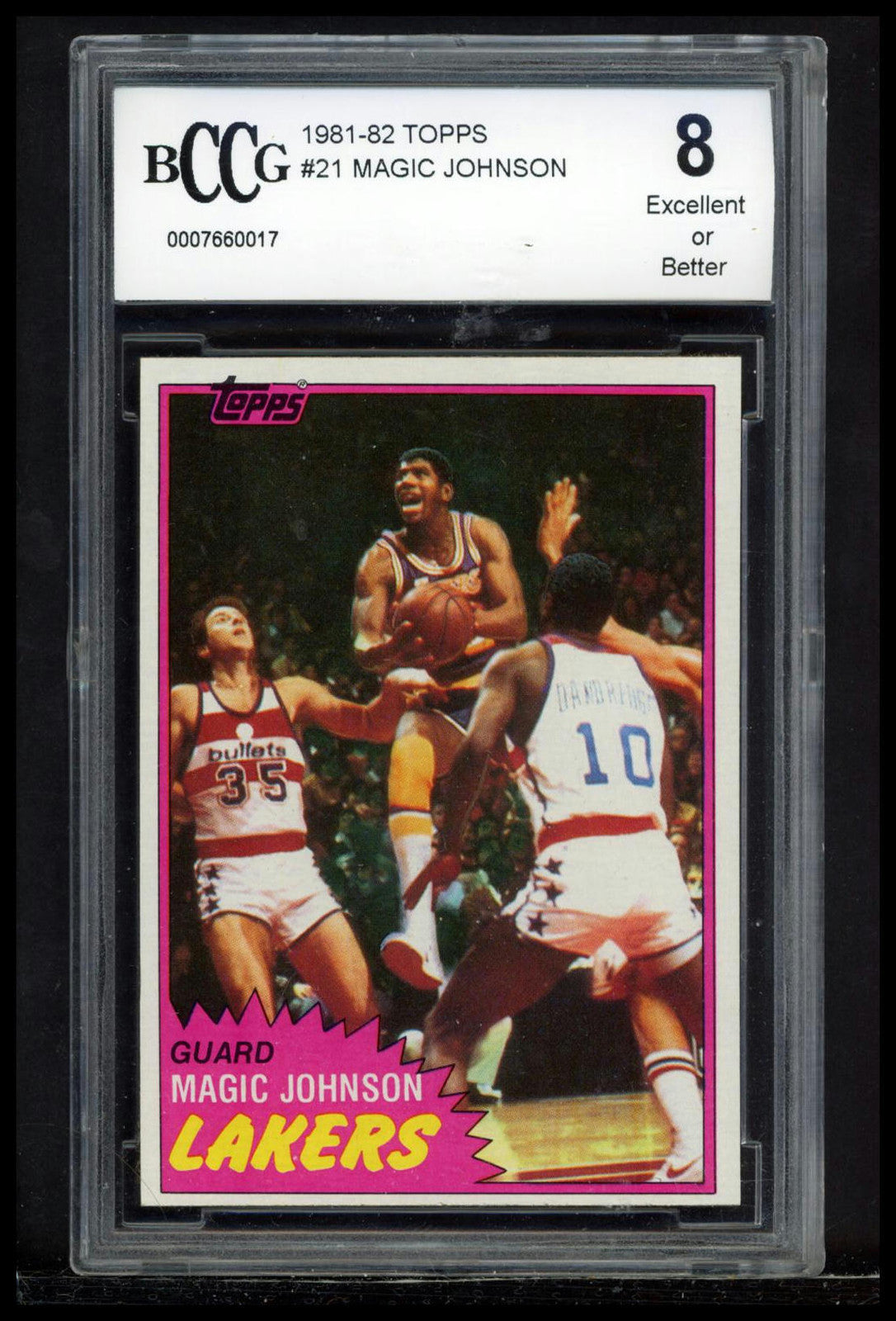 1981-82 Topps #21 Magic Johnson SGC 8