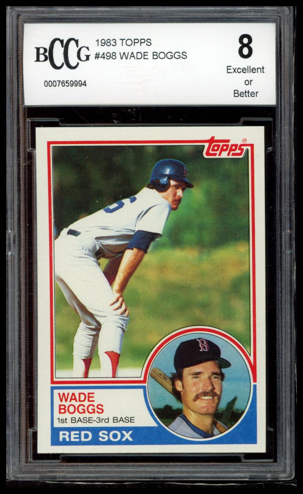 1983 Topps #498 Wade Boggs BCCG 8