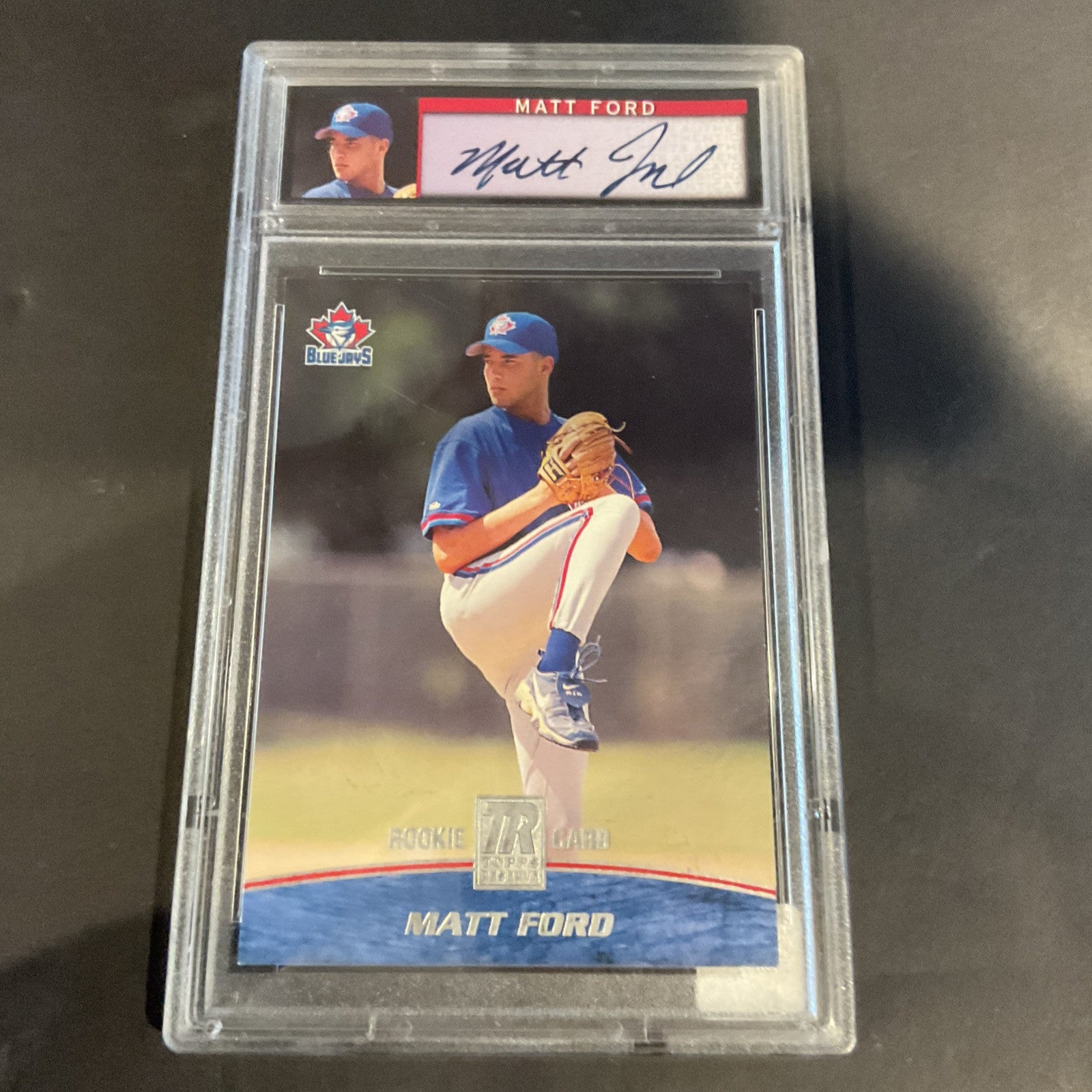 2001 Topps Reserve #102 Matt Ford Psa 8 Signature( Uncirculated)