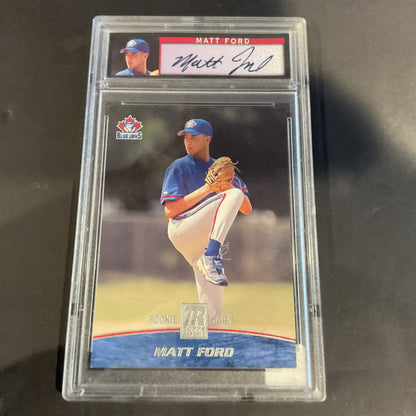 2001 Topps Reserve #102 Matt Ford Psa 8 Signature( Uncirculated)