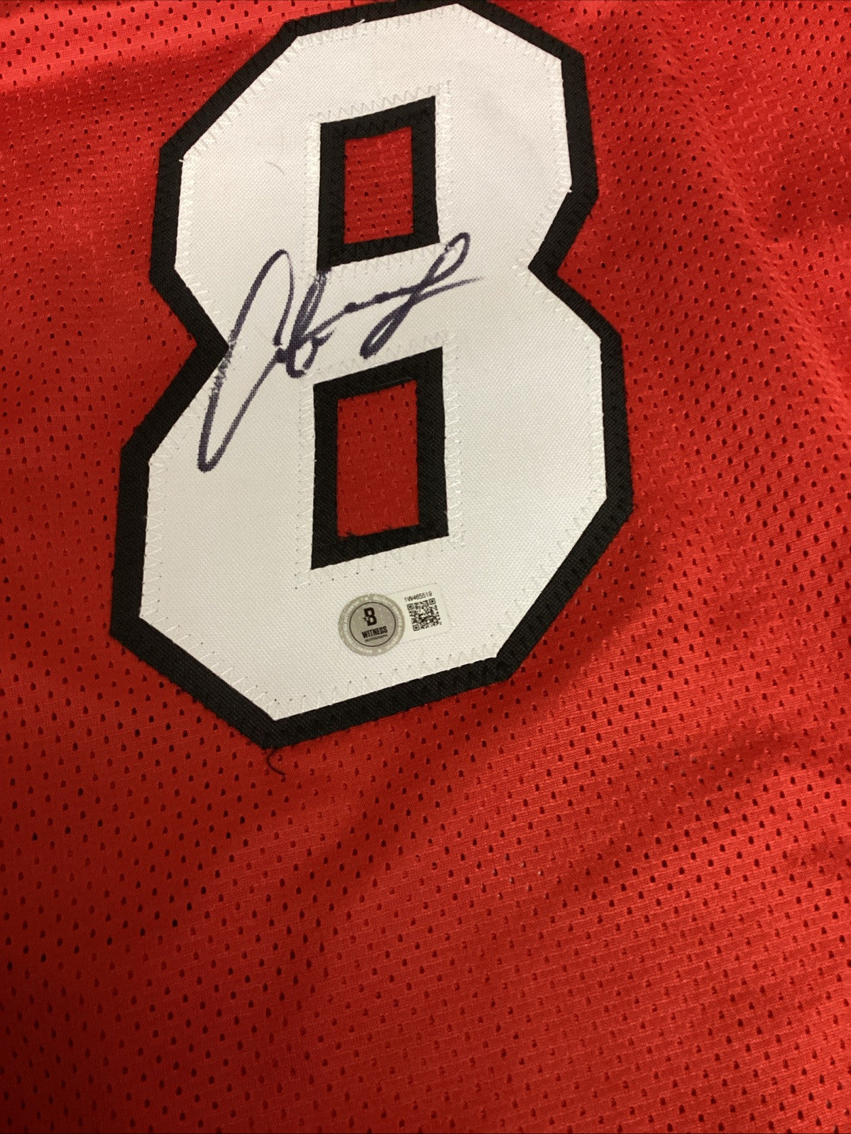 Antoine Walker Signed Autographed HEAT Jersey  BAS Auto