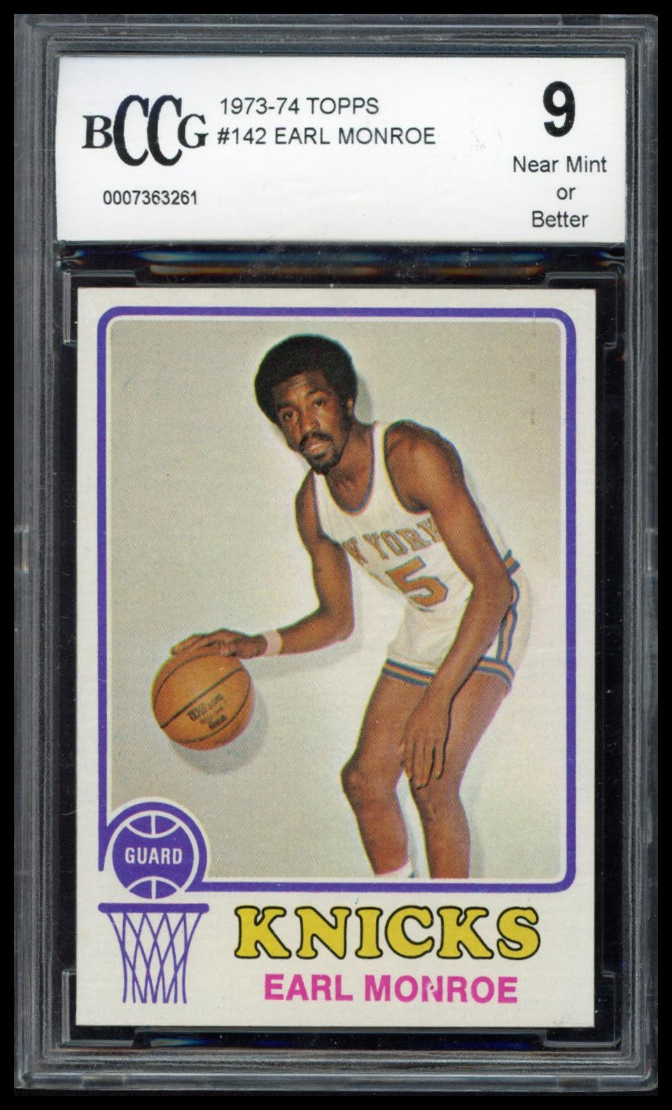 1973-74 Topps #142 Earl Monroe SGC 9