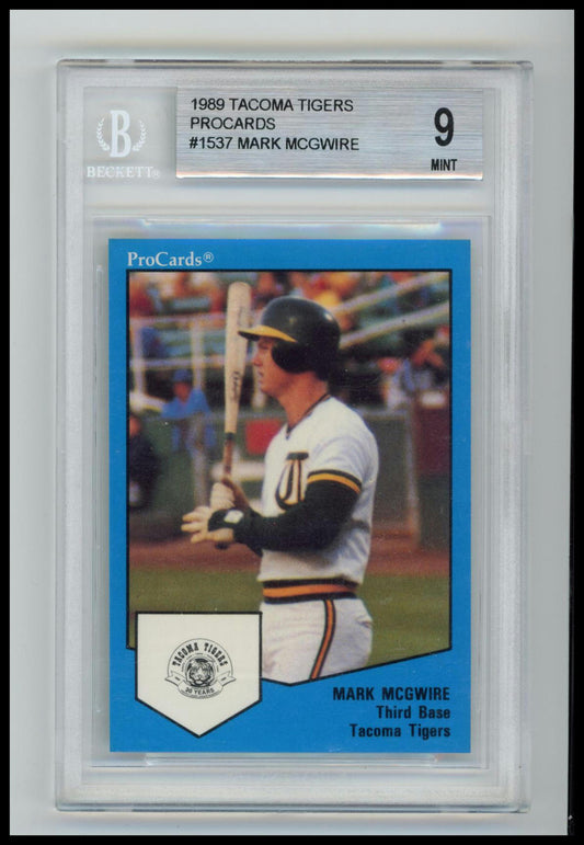 1989 ProCards Triple A #1537 Mark McGwire BGS 9