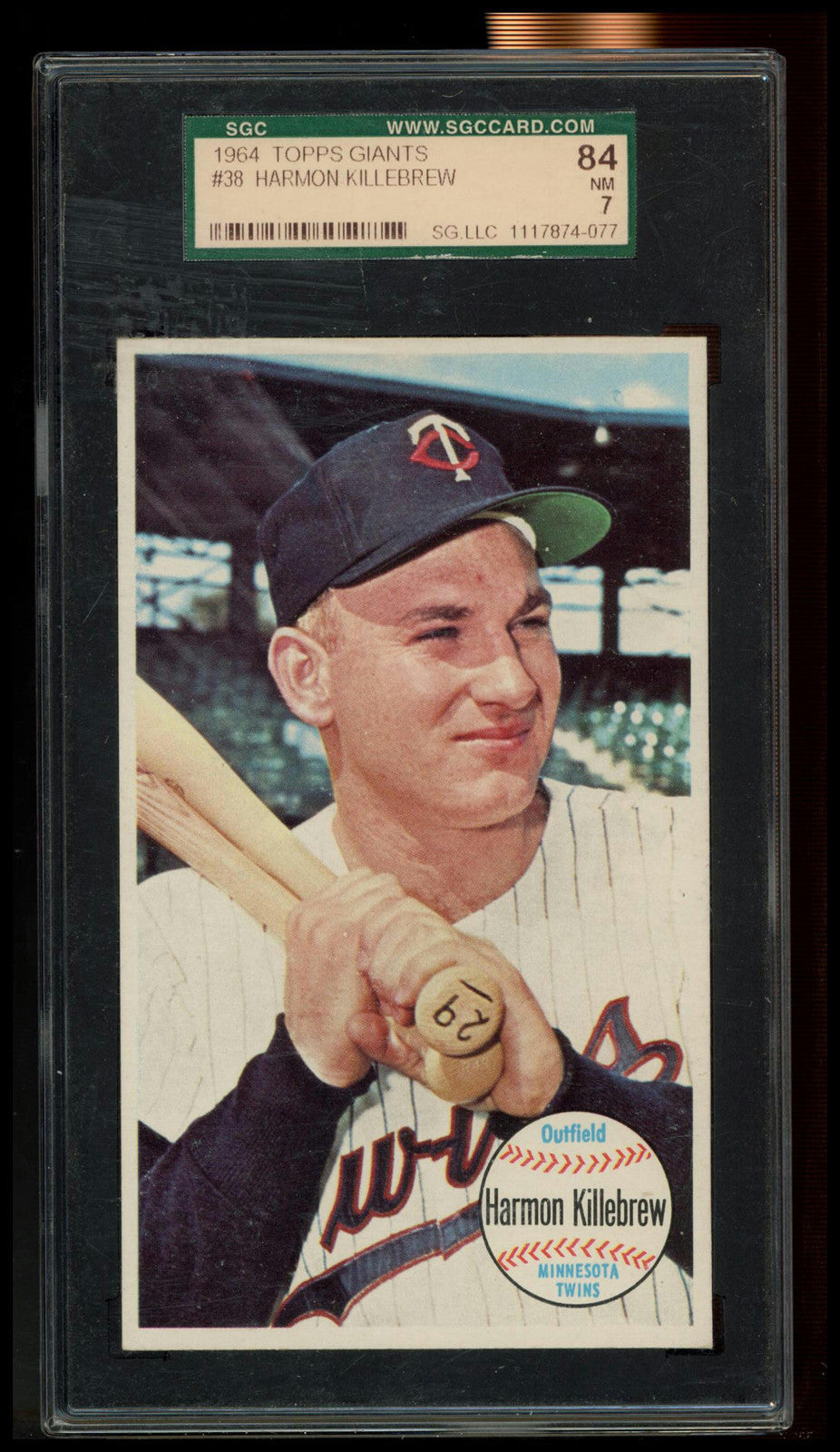 1964 Topps Giants #38 Harmon Killebrew SGC 7