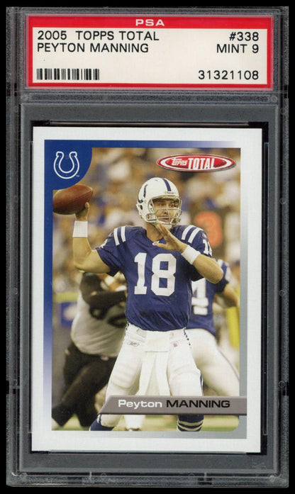 2005 Topps Total #338 Peyton Manning PSA 9
