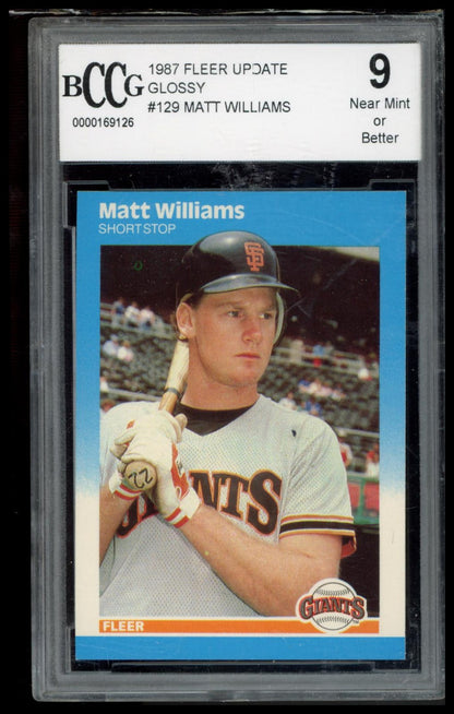 1987 Fleer Update #U-129 Matt Williams BCCG 9