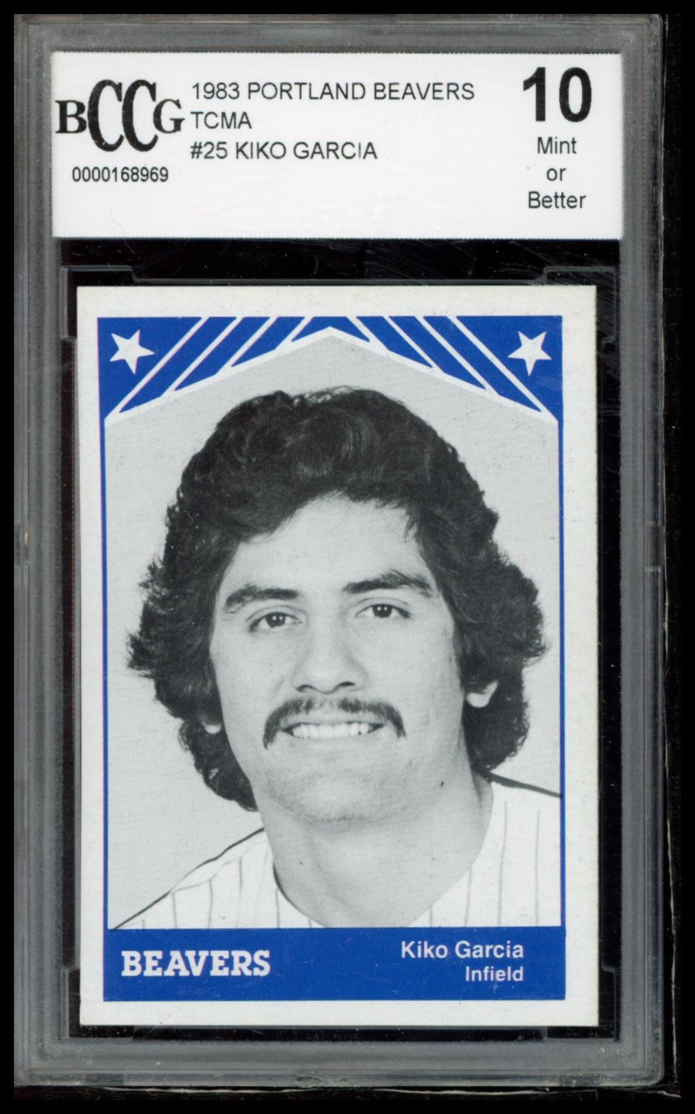 1983 TCMA Portland Beavers #25 Kiko Garcia BCCG 10