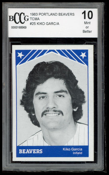 1983 TCMA Portland Beavers #25 Kiko Garcia BCCG 10